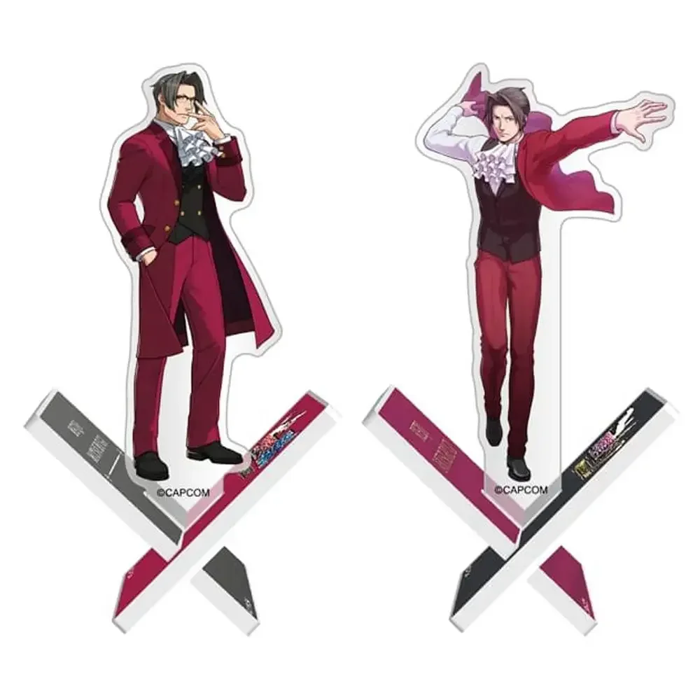 Anime Ace Attorney Miles Edgeworth Phoenix Wright Cosplay Acrylic Standing Sign Cartoon Stand Figure Indicative Board Xmas Gift