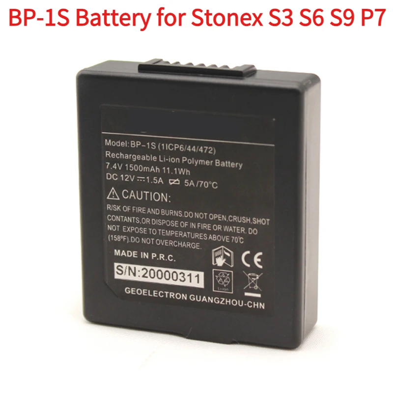 

1500mAh Stonex BP-1S Battery for Stonex S3 S6 S9 P7 Data Controller Surveying Instruments Battery Rechargeable Battery