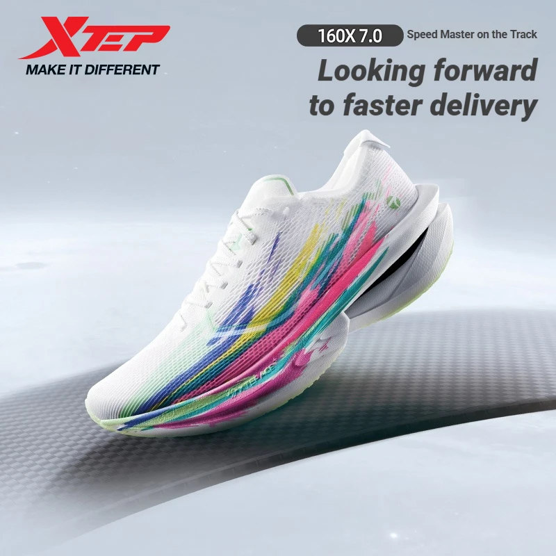Xtep 160X 7.0 Running Shoes 2025 Marathon Carbon Universal Shock Sneakers Combat PB Carbon Plate Sport Shoes 974219110039