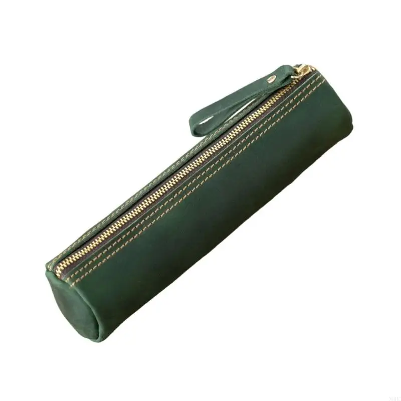 حقيبة قلم قلم جلدية حقيقية من أجل الرصاص في مكتب الأعمال المدرسي N0HC #5