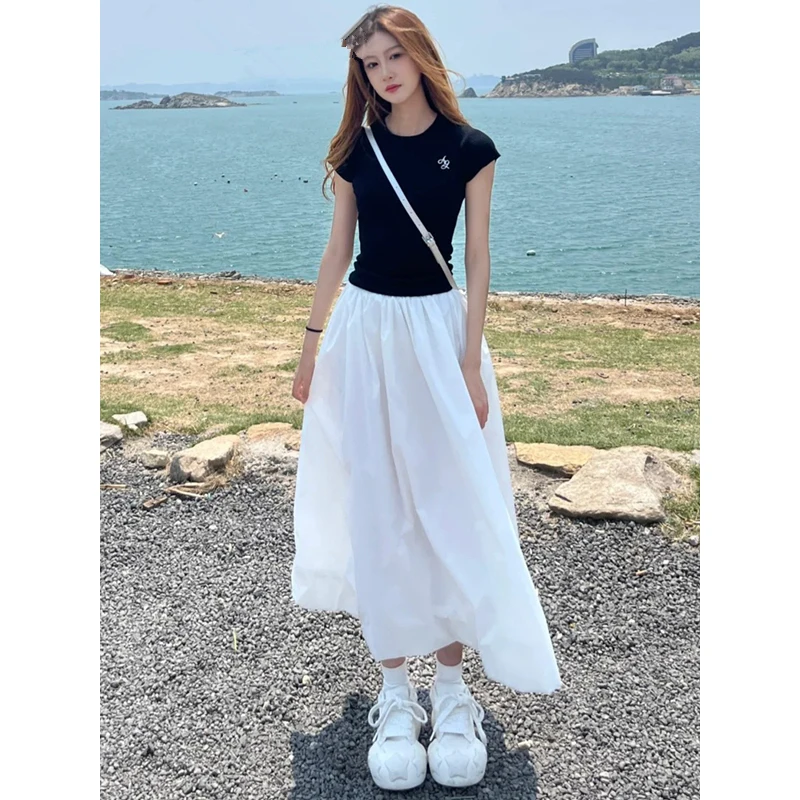 

Юбки Kawaii розовые женские с вышивкой, цветочные, в богемном стиле, для фестивалей, праздников, лета, пляжа, с изысканными деталями, романтичные, мягкие, с бантом