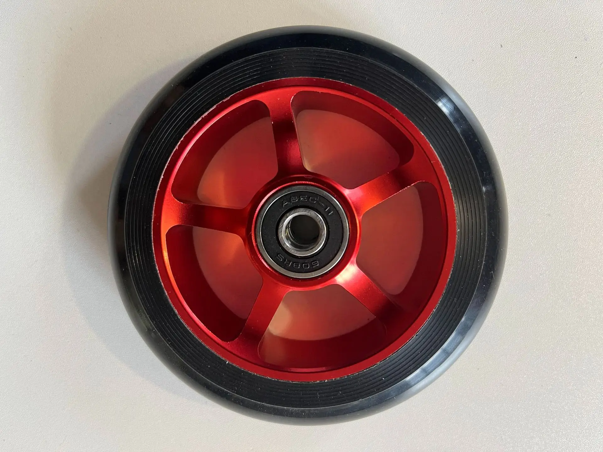 100*24MM Premium Aluminum Core PU Wheels for Scooters, Inline Skates, Strollers, and Shopping Carts