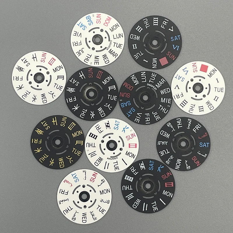 

3/3.8 Position Watch Movement Replacing Spare Parts Calendar Date Day Wheel Disc for NH35 NH36 NH37 Accessories