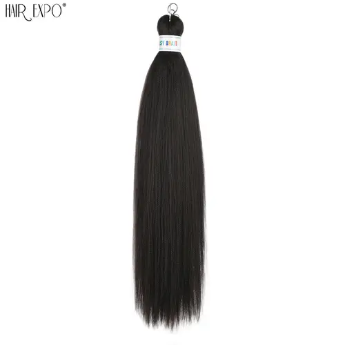 26Inch Easy Braids Hair Synthetic Colourful Pre Stretched Braiding Hair Extensions Jumbo Braids Ombre Yaki Long Straight Hair - Image 43