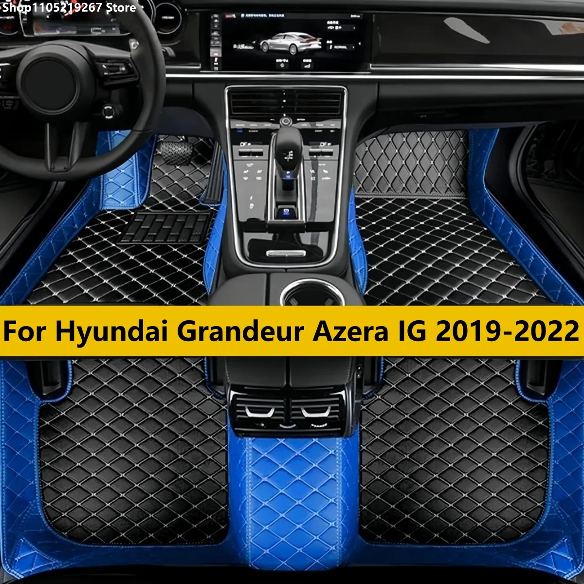 

Custom Car Floor Mats For Hyundai Grandeur Azera IG 2019 2020 2021 2022 Waterproof Carpet Auto Interior Accessories