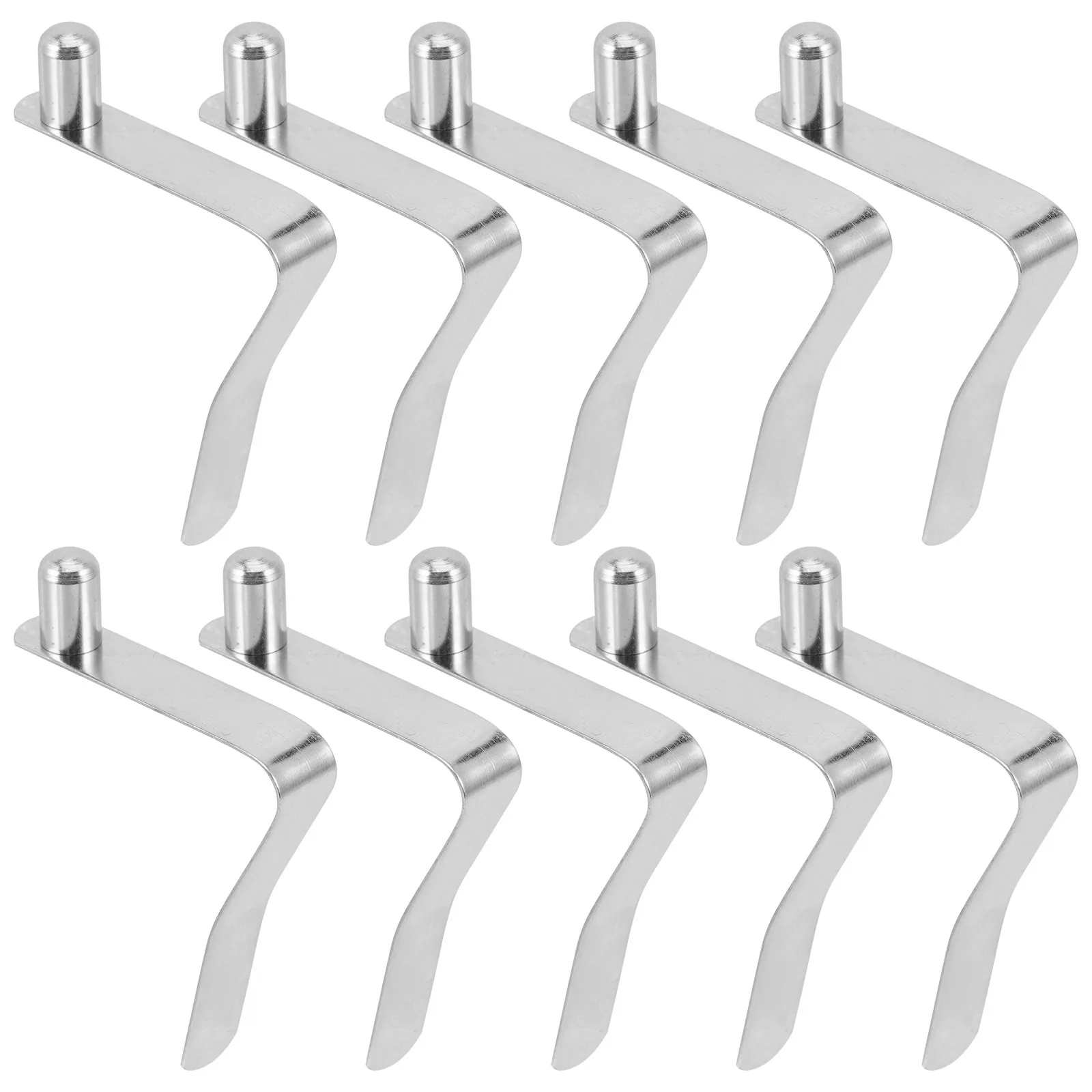 10Pcs V Shape Buckle Snap Clip Shrapnel for Tent Canoe Kayak Boat DIY Locking Tube Spring Compression Clip Heavy Duty Steel