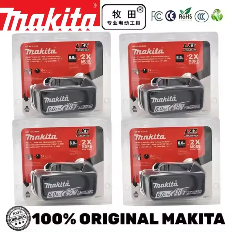 100% 👍🏻original Makita 18V 6Ah Rechargeable Battery  Makita electric impact screwdriver rechargeable drill Power Tools Battery