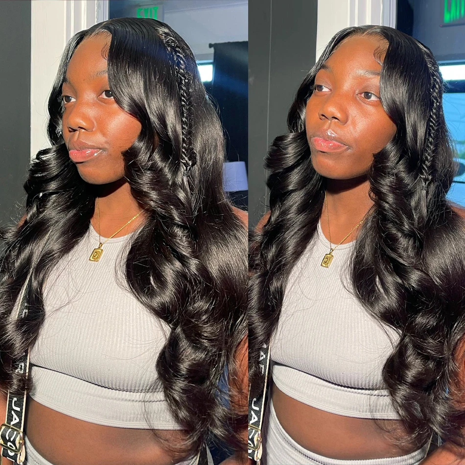 

Mossily 13x6 HD Transparent Lace Front Human Hair Wigs For Women 32Inch Brazilian 13x4 Body Wave Lace Frontal Wig With Baby Hair