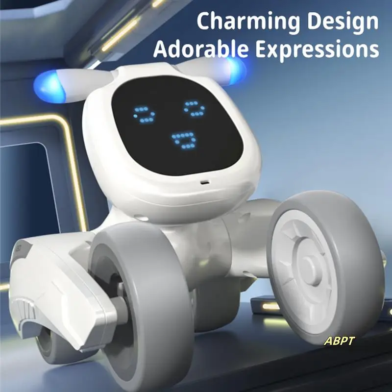 

Smart Robot Puppy Dog RC Robot Puppy Dance Interactive Pet Program Robot Dog Voice Control Intelligent Gift For Kids Blue