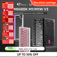 AKKO X MonsGeek M1/M1W V3 Mechanical Gaming Keyboard/Barebone DIT Kit 75% 3/5 Pin Hot Swap RGB  Gasket Mount  Aluminum Case
