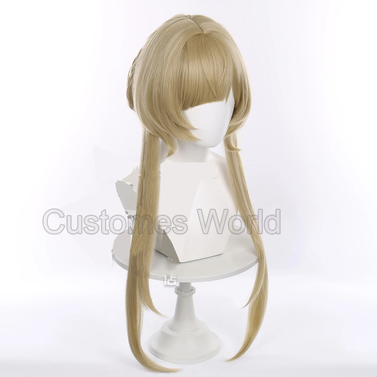 Juego Genshin Impact Sandrone Cosplay peluca Halloween carnaval juego de rol chica peluca marrón Prop pelo sintético fibra resistente al calor