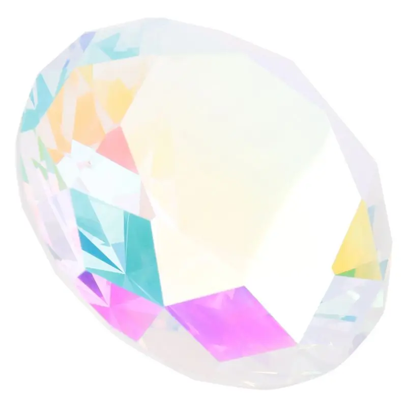 AT84-60Mm Crystal Diamond Paperweight Decorative Rainbow Maker Prism Glass Diamonds Wedding Room Desktop Ornaments Easy Insta