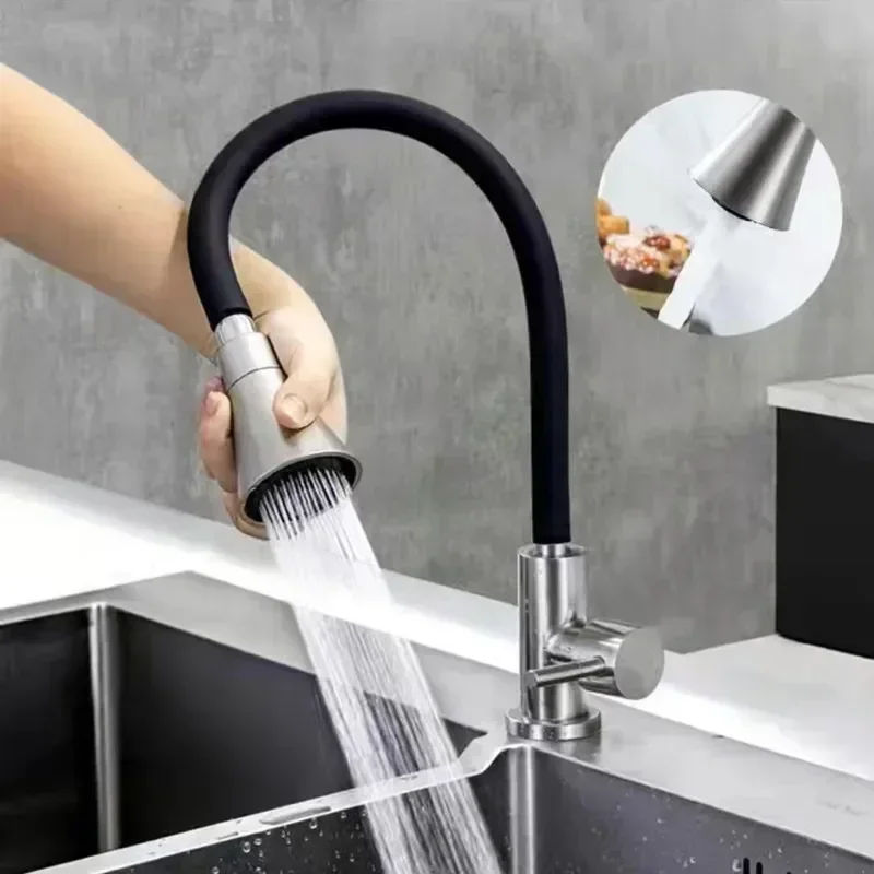Kitchen Faucet Universal Rotation Bathroom Faucets Household Single Cold Water Washbasin Sink Faucet Spillproof Nozzle Faucet
