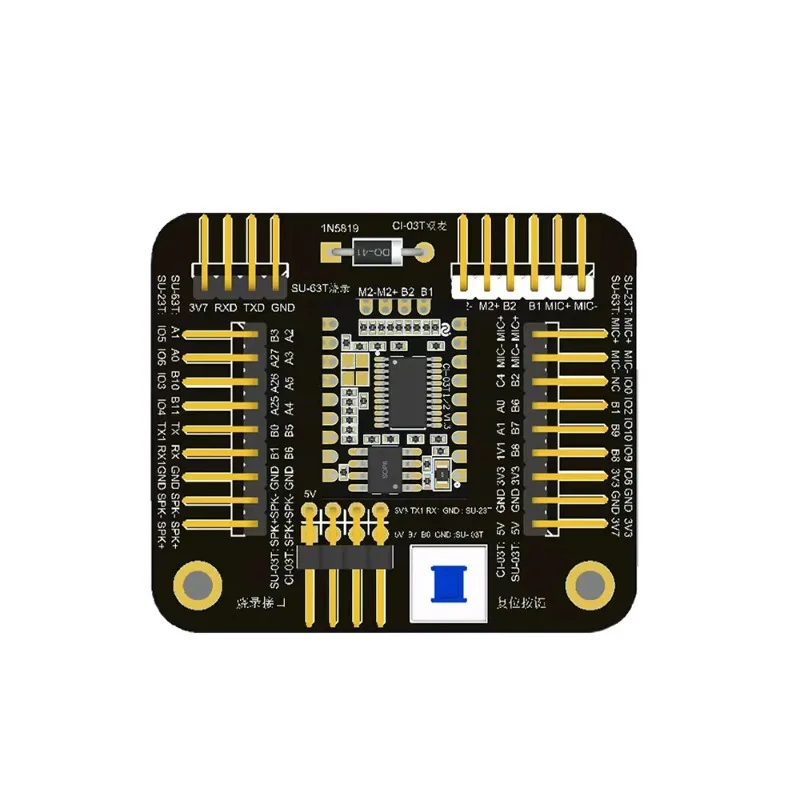 Offline Voice Recognition Module Test Kit - CI-03T AI Speech Control Adapter Board with Development Kit