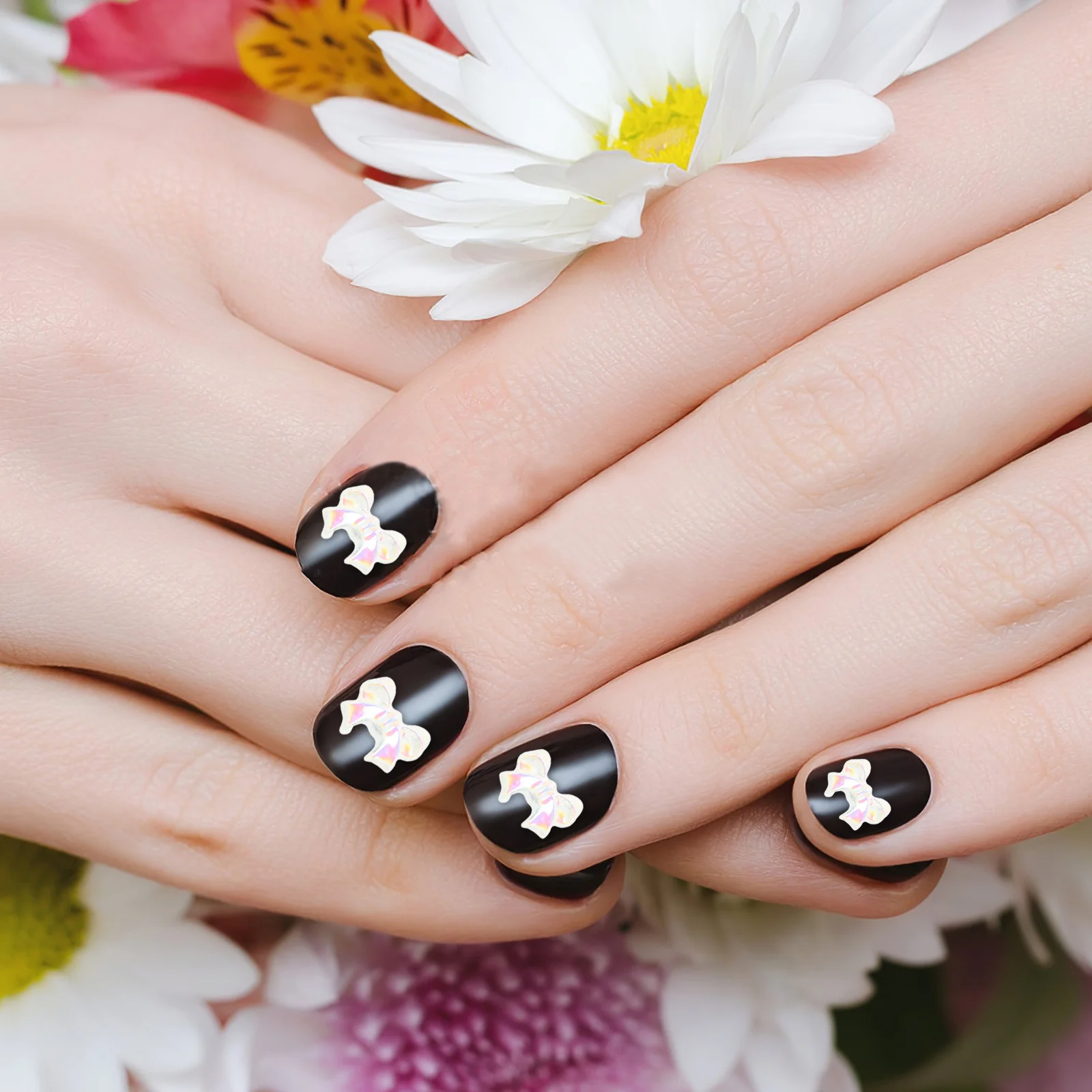 200 قطعة قوس قزحي الألوان مسمار السحر الراتنج ثلاثية الأبعاد فن الديكور DIY بها بنفسك هالوين عيد الميلاد الزفاف المراهقين اكسسوارات الملونة القوس سحر