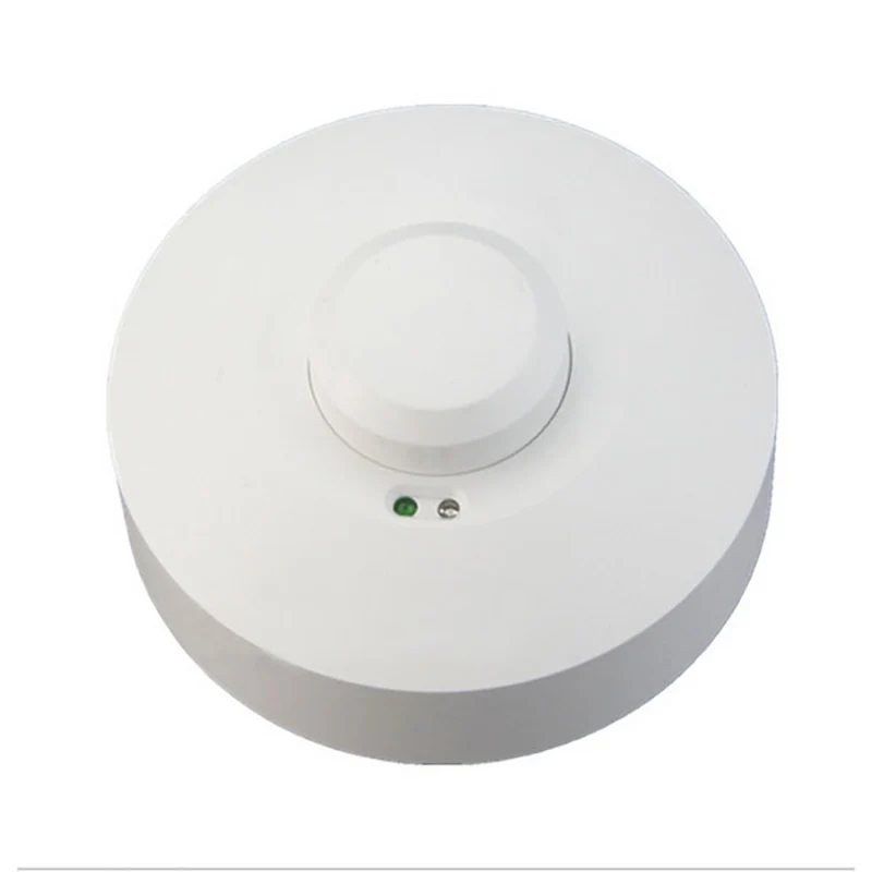 220V High Power 800W Ceiling Mounted Microwave Radar Sensor Switch for Garage And Warehouse 360° Coverage