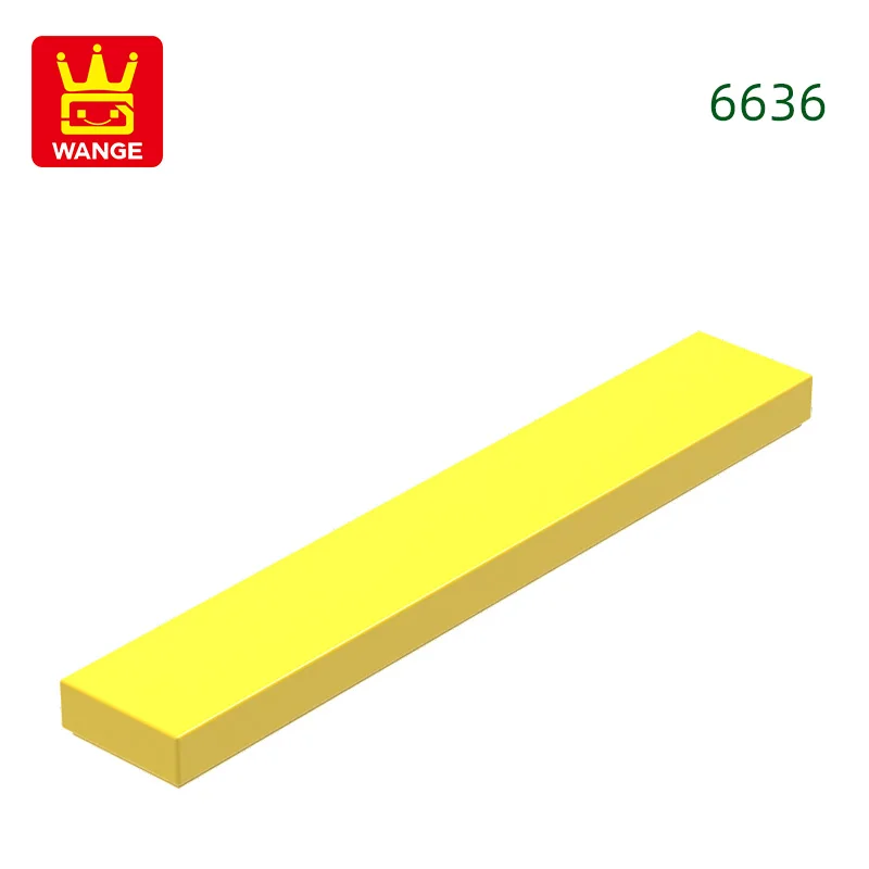 Wange 121 stks/partij 6636 1x6 Tegel Bouwsteen Moc Klassieke Accessoires Compatibel met Baksteen Kinderen Speelgoed geschenkdoos