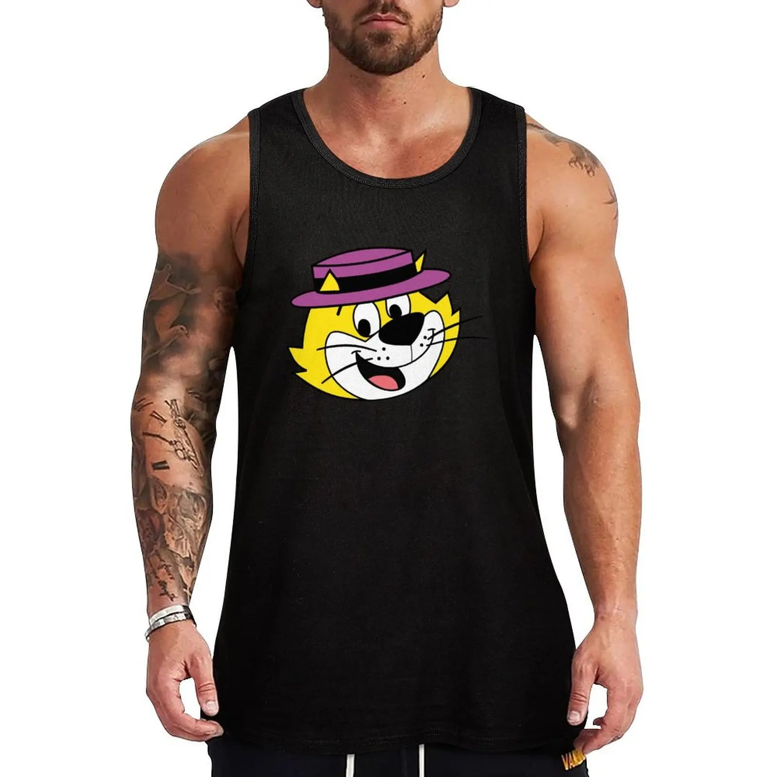 

He's the most tip top, Top Cat! Tank Top Solid Color Tank Top Regular Fit Comfort Undershirt