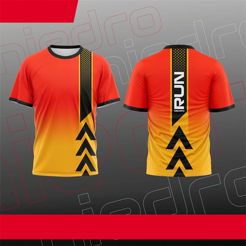 Fashion Running Sports T Shirts Summer Quick Dry Outdoor Fitness 3D Printed T-shirts Trend Oversized Breathable Tracksuit Tees