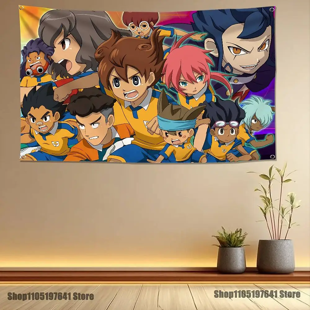 أنيمي I-InazumaS أحد عشر عالية الجودة العلم نسيج راية غرفة نوم غرفة المعيشة بار ديكور جدران الحفلات الاستخدام في الهواء الطلق