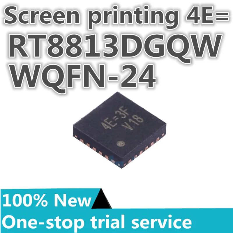 

5-50PCS %New RT8813DGQW silk screen code 4E= AC-DC control/regulator IC QFN-24