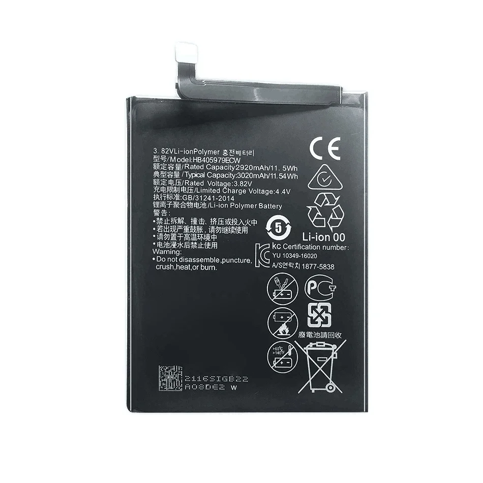 HB405979ECW Battery For Huawei Nova 2 3 4 2i 3i 5i 3e 4e Honor 6A 6C 7A Pro 7C 7S 8 8A DUA-L22 DUA-LX2 DIG-L01 DIG-L21 DIG-L21HN