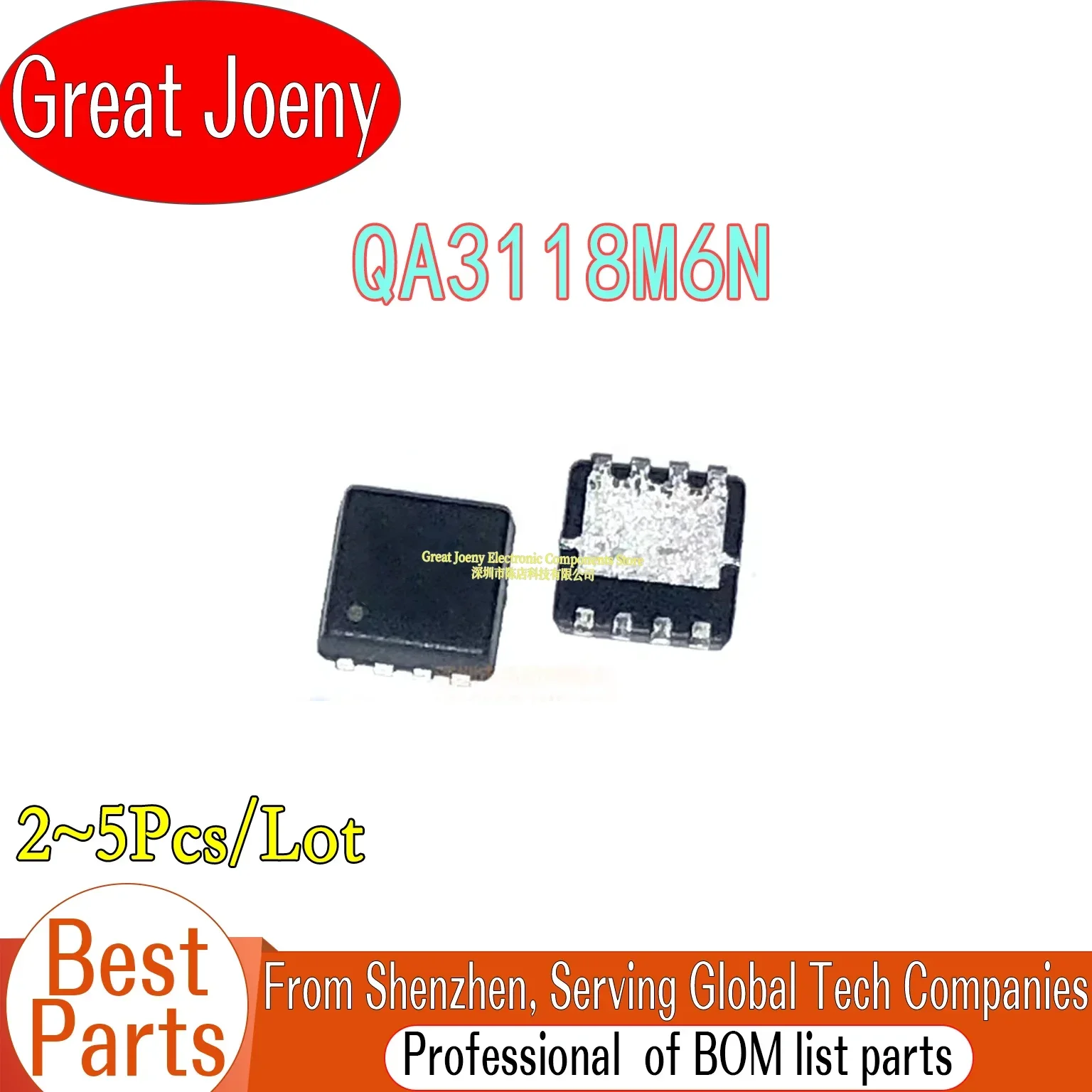 (2-5piece)100% New QA3118M6N QA3118 QFN-8 Chipset Bulk Best Price Plastic Casing