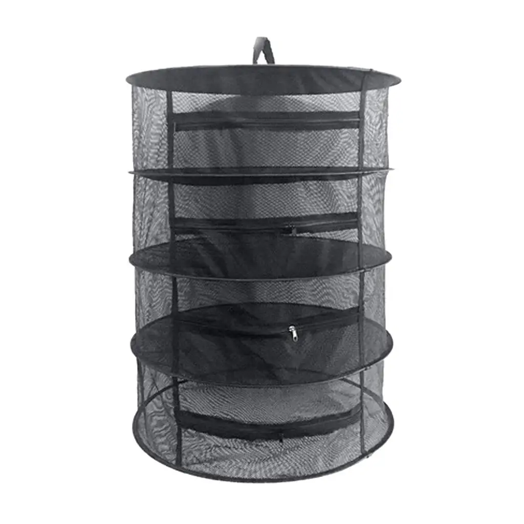 Durable Mesh Herb Drying Net Collapsible Hanging Tray for Drying Plants in Garden Drying Tent