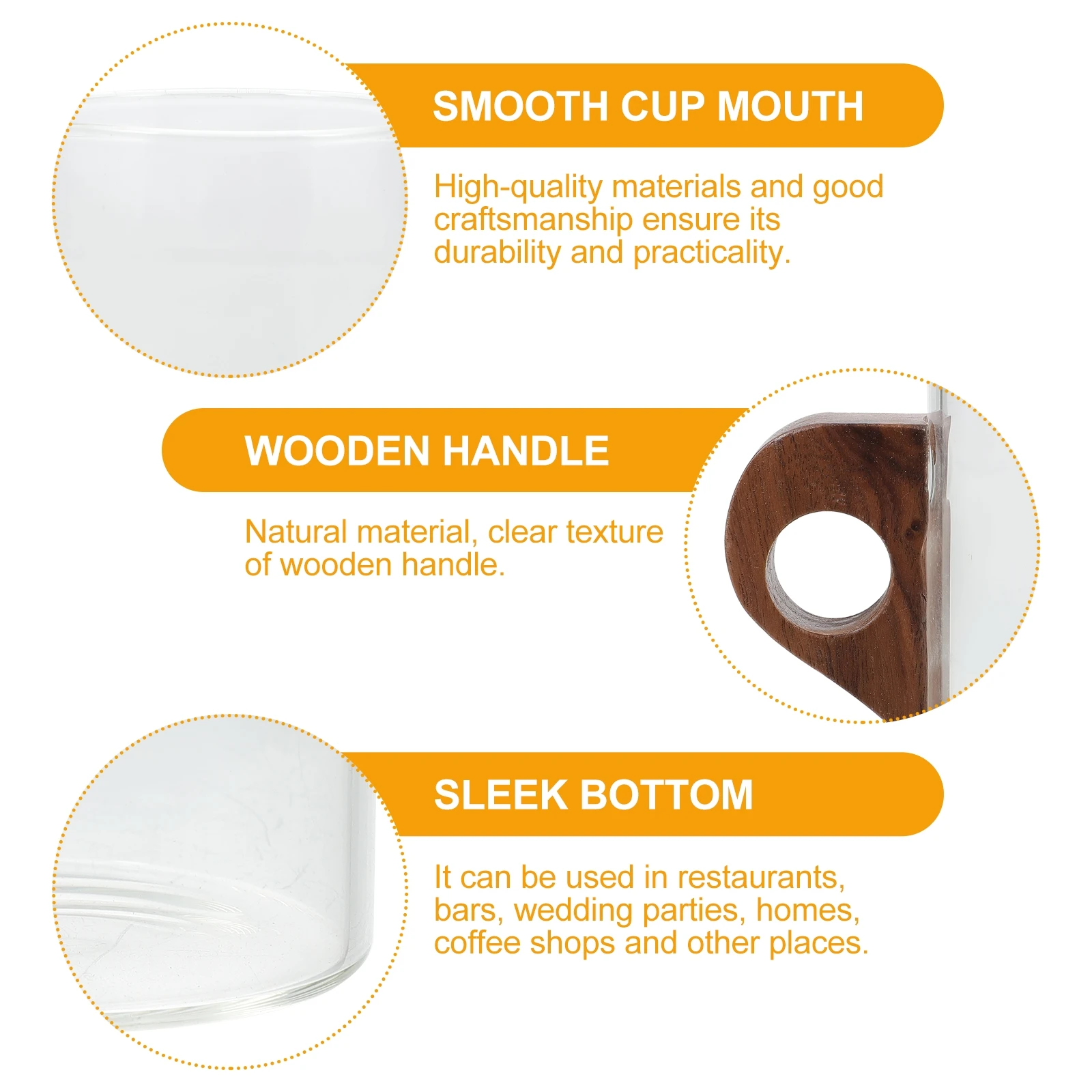 

Glass Coffee Cup Tea Mug Sturdy Structure Comfortable H Easy Clean Home Bar Cafe Gift Birthday Holiday Kitchen Barware