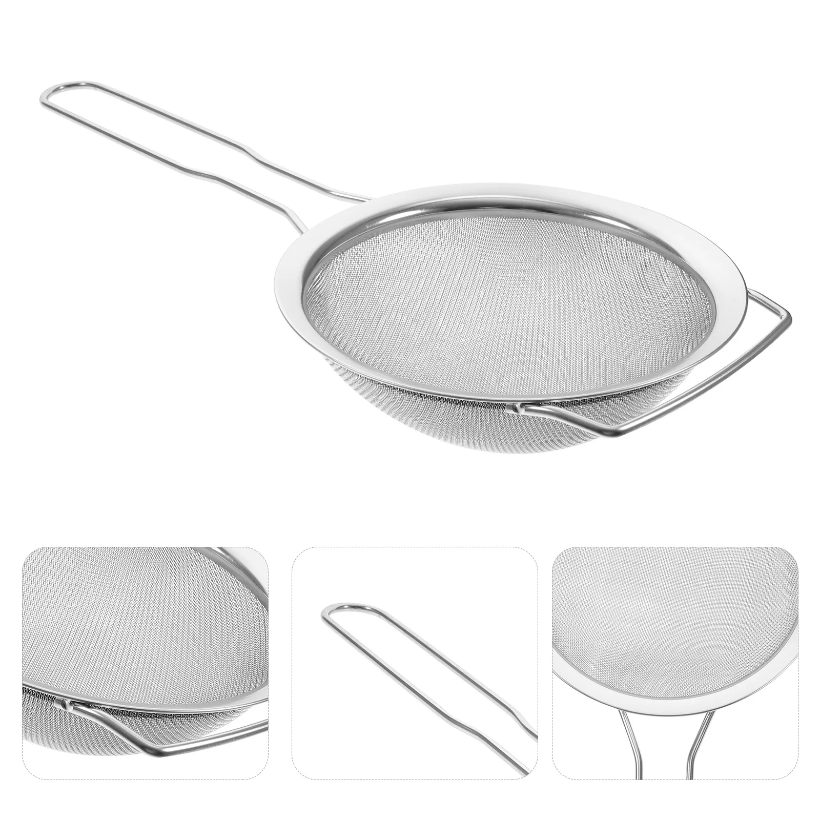 مصفاة شبكية دقيقة من الفولاذ المقاوم للصدأ مصافي مطبخ كبيرة لتصفية عصير حساء الأرز مصفاة معدنية