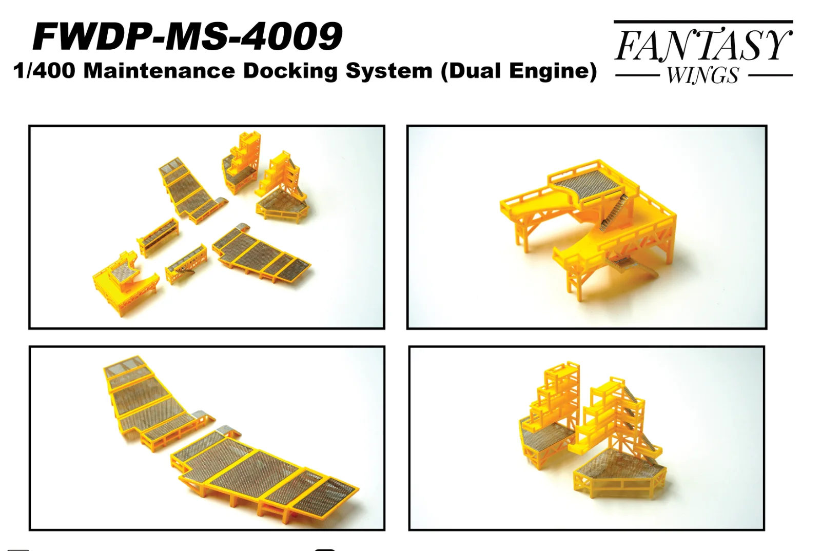 FWDP-MS-4009 Fantasywings-Juego de sistema de acoplamiento de mantenimiento, para motor Dual, 1:400