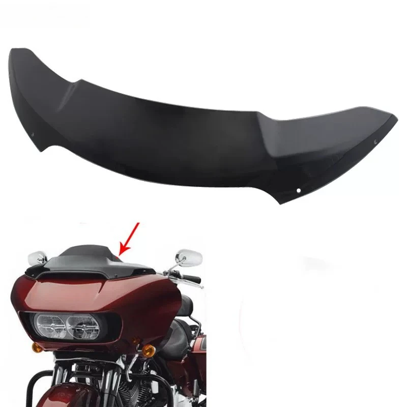 For Suitable for Double Light Gliding, Road Gliding, Black Windshield Decorative Bead DS4 Inch Modified Windshield Accessories