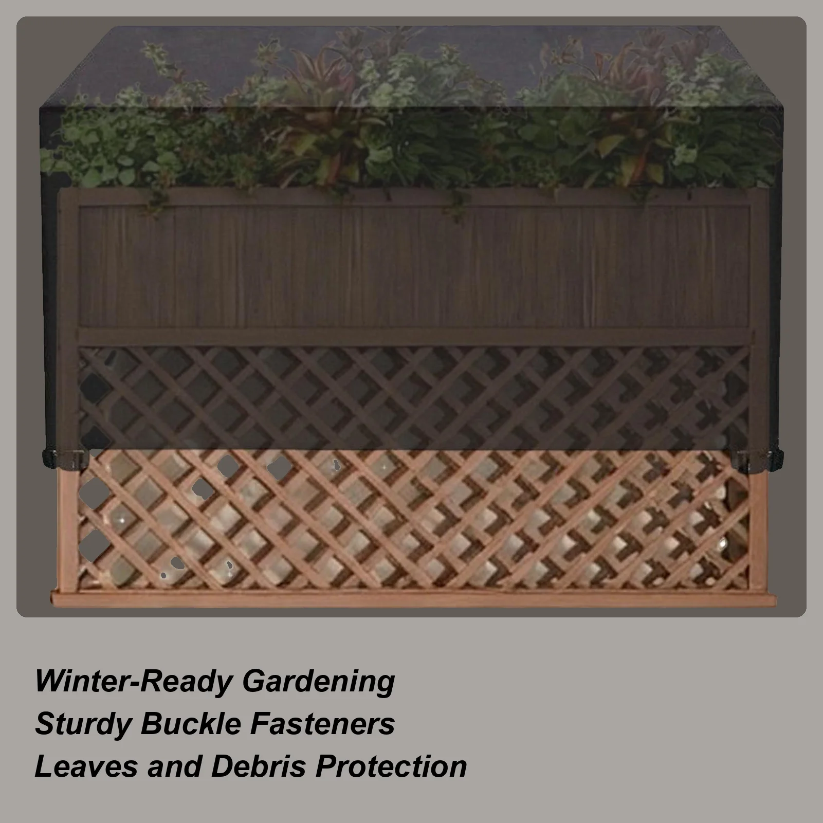 

Raised Bed Cover For Plants Foldable Waterproof Outdoor Plant Box Cover For Tomato Flowers Strawberry Blueberry Vegetables