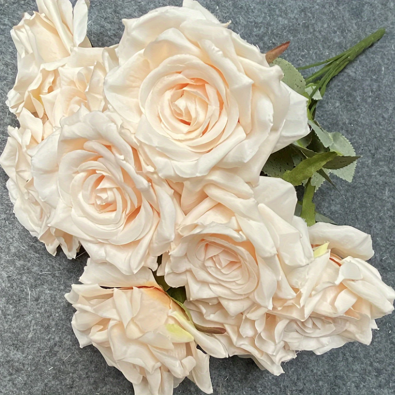 Large 9 Heads Roses Artificial Silk Flowers 18.9in Long Stems Bouquets For Wedding Decorations Bridal Floral Party Table Decor