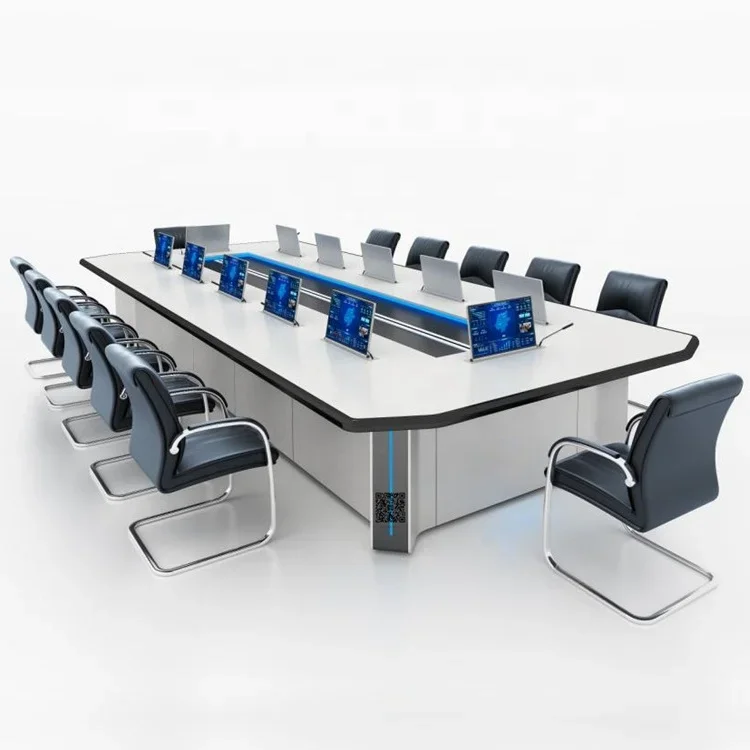 

High-end Office Room Rectangular Meeting Desk Conference Room Conference Table Company Paperless Commercial Furniture Desk