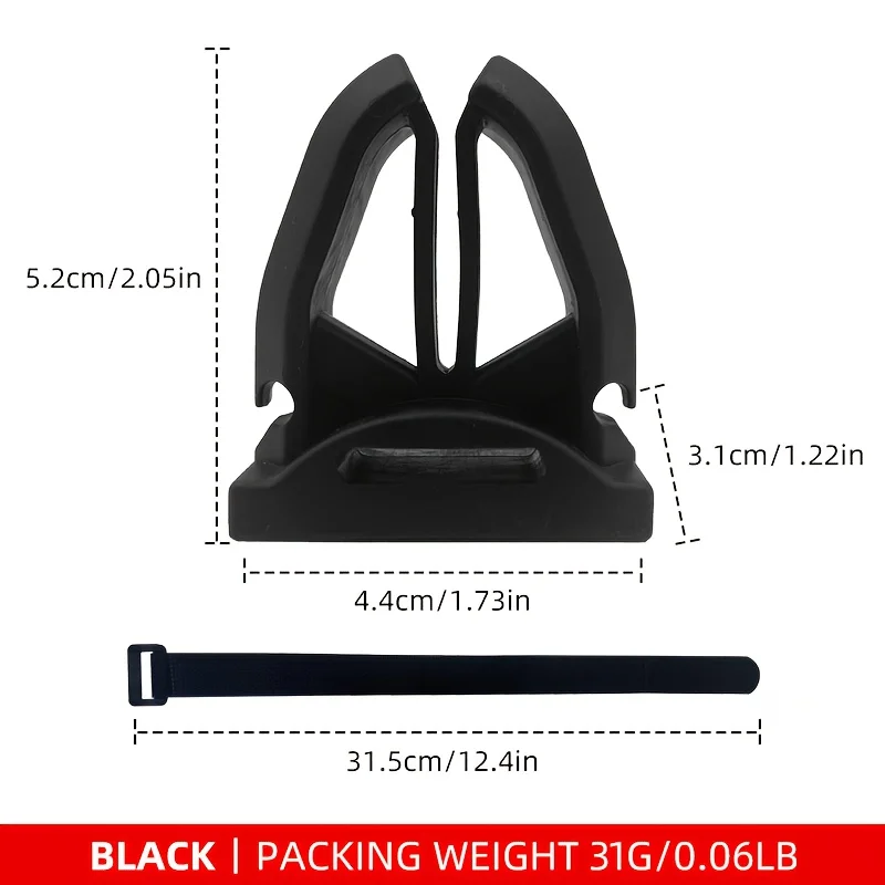 1Pcs Portable Rubber Fishing Rod Clip, Fishing Rod Holder, Suitable for Fixing Fishing Rods of Various Sizes, Fastening Fishing Rod Accessories