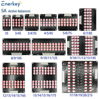 Enerkey Lifepo4 Active Equalizer Balancer 5A 3S 4S 5S 6S 7S 8S 10S 12S 14S 16S 17S 21S Lipo/Lifepo4/LTO แบตเตอรี่ Energy Capacitor