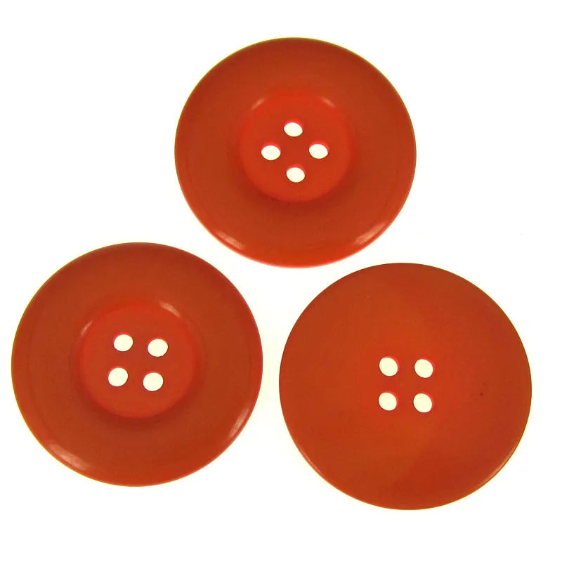 5Pcs 4-Holes Resin Large Buttons Round Button For Clothing Coat Sewing Accessory Craft Decoration 1.5\