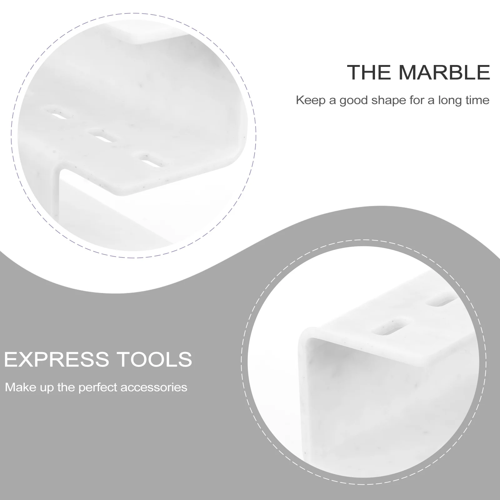 Support de rangement pour pinces à épiler, Extension de cils, présentoir en acrylique pour outils de maquillage, organisateur, support de pincettes à 6 trous