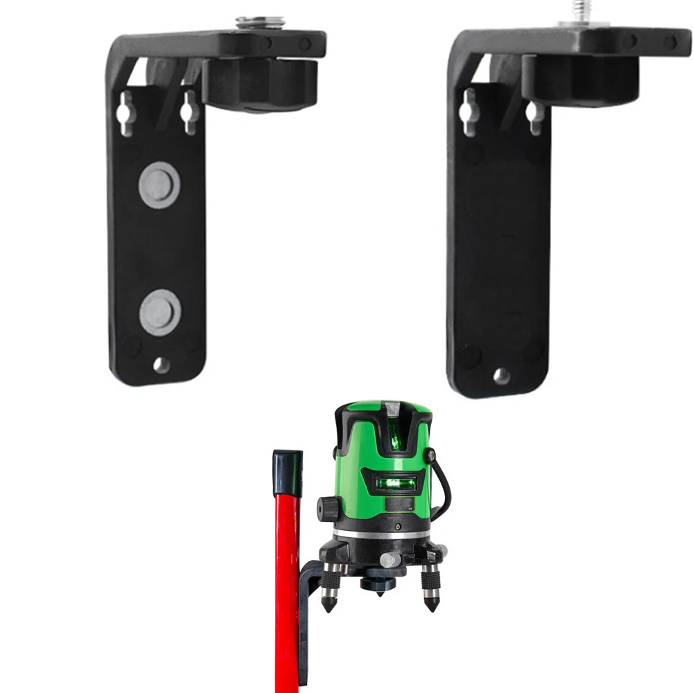 1/4\'\'/5/8\'\' L Type Laser Bracket Super Strong Magnetic Laser Leveling Support Attracts Laser Level Adjustable Hang Wall Bracket