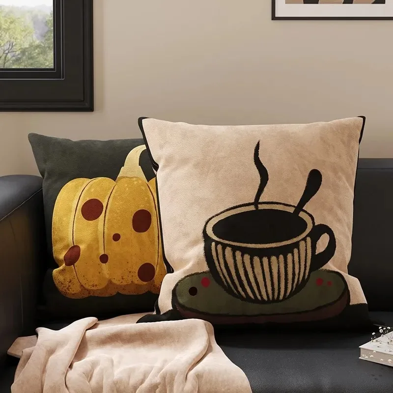 

Vintage Throw Pillow Cover, Decorative Cushion for Sofa Living Room Office Bay Window, Lumbar Pillow for Bedroom Bed