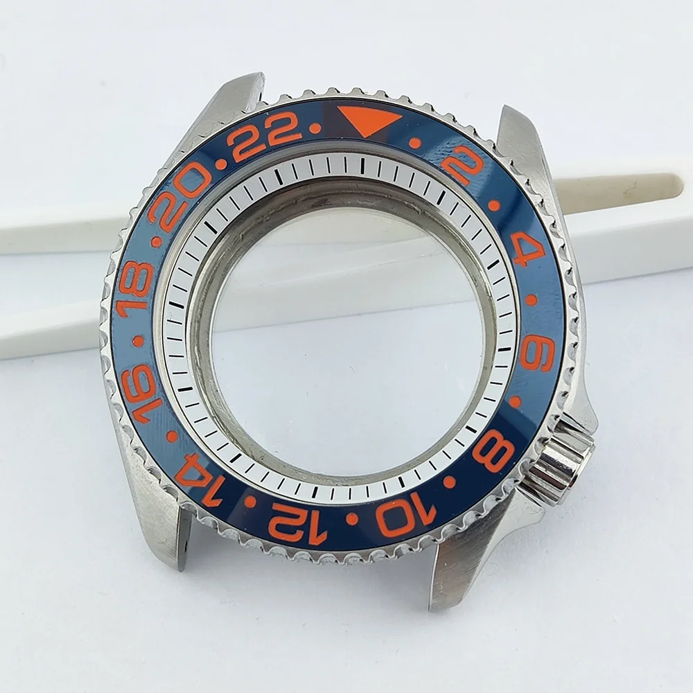 Custodia da 40 mm Custodia NH35 Custodia SKX007 adatta al quadrante da 28,5 mm Custodia impermeabile in vetro zaffiro Custodia per orologio NH35 Custodia da uomo di lusso