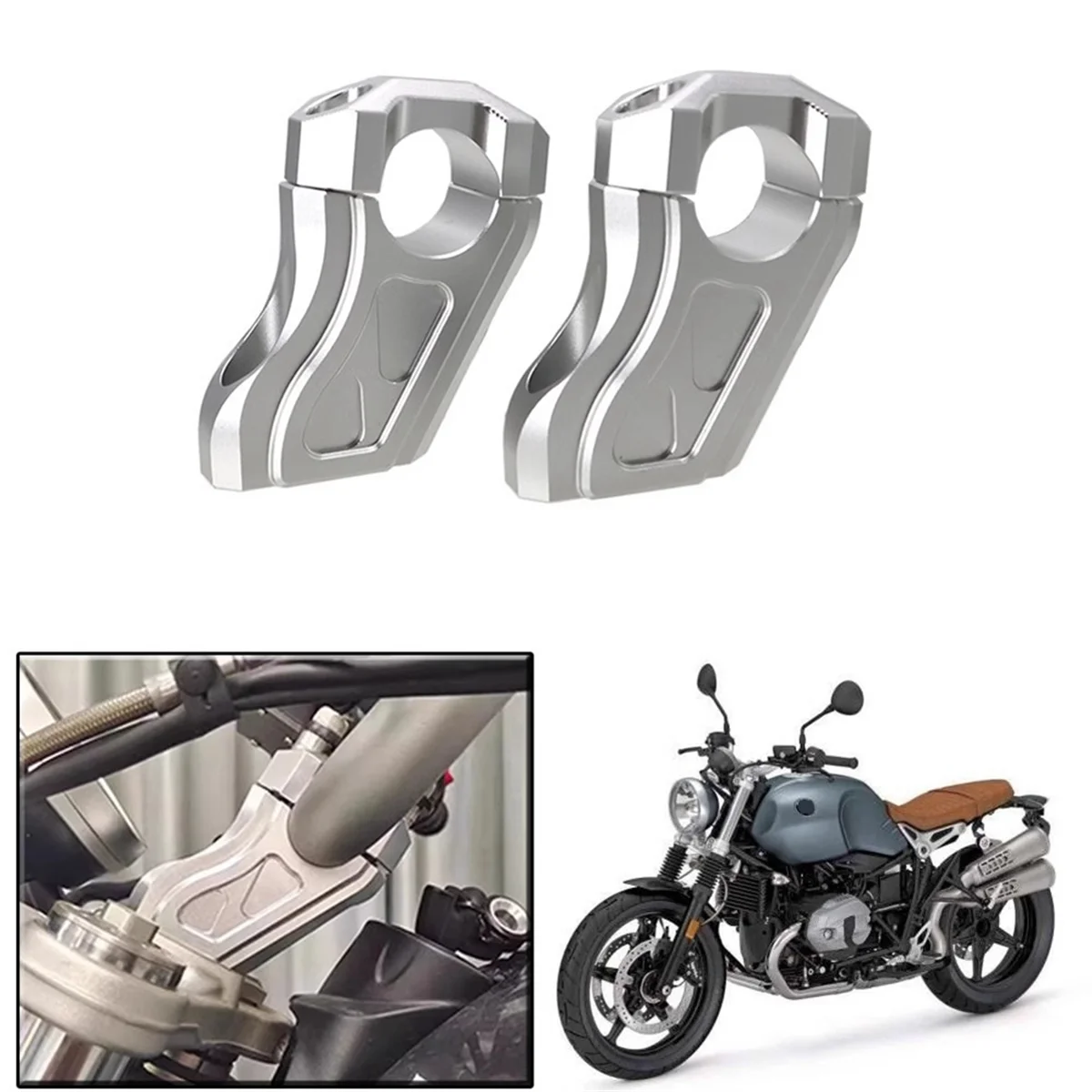 

Удлинительные зажимы для крепления на руль мотоцикла BMW