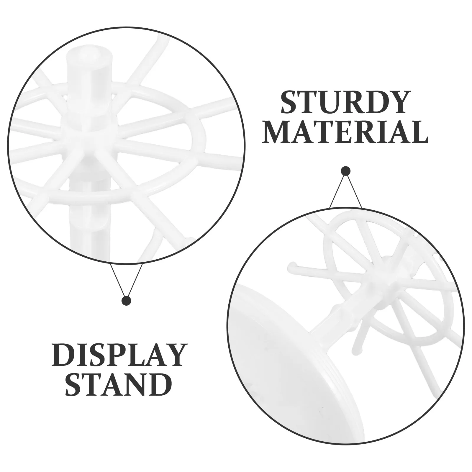 Jewelry Display Stand Organizer Rotating Small Necklace Holder Tray for Earrings Bracelets Keychains Vanity Use