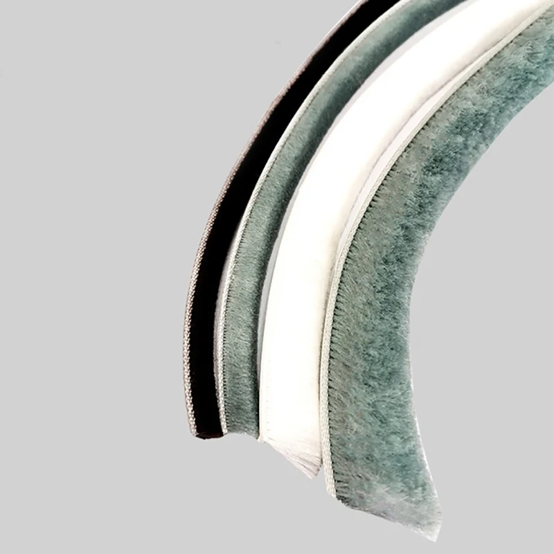 MYHOME 5M Brush Strip Self-Adhesive Windproof Door And Window Sealing Strip Leak-Proof Brush Windproof Sealing Strip