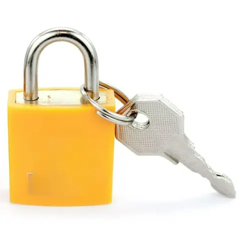 Cadenas approuvé par la TSA - Serrure à clé TSA pour bagages - Orange