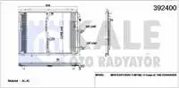 Air conditioner radiator for 392400 S-CLASS W140 C140