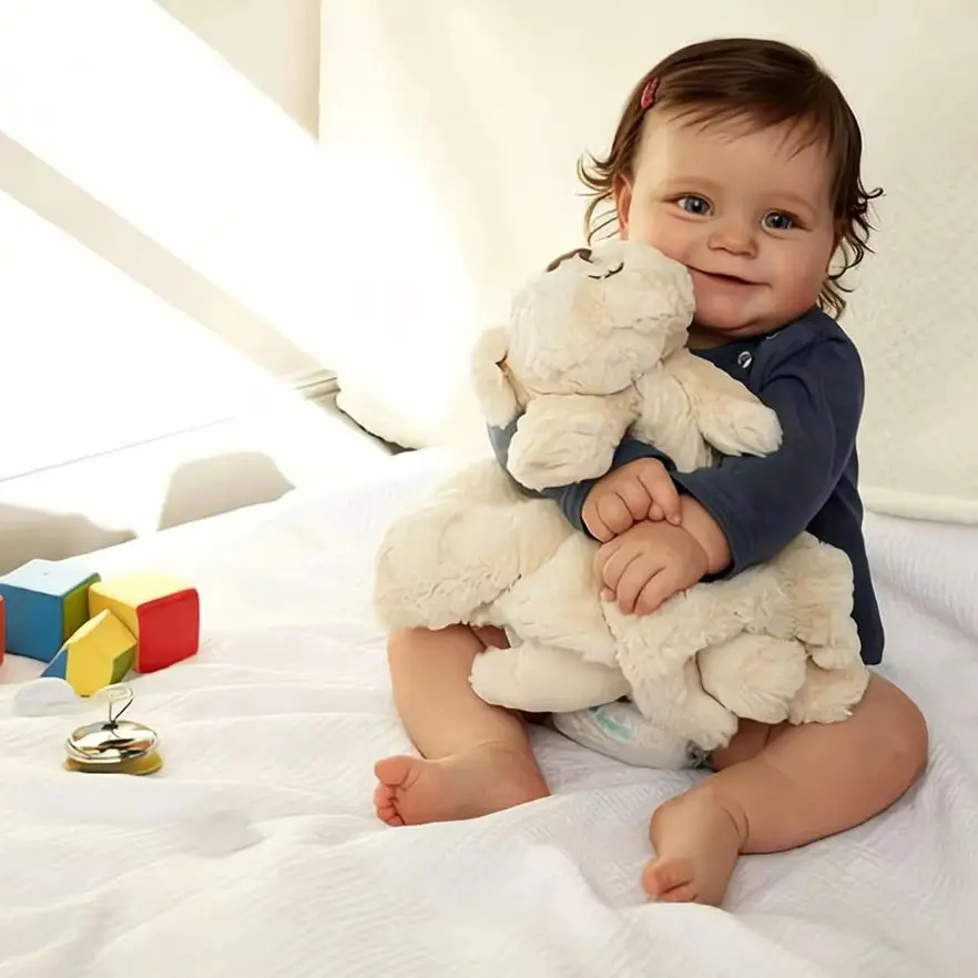 Lebensechte 22-Zoll-Reborn-Puppe mit realistischem Lächeln – Ein Reborn-Puppengeschenk für Mädchen – Spielzeug für Jungen und Mädchen – Geeignet für Kinder ab 3 Jahren