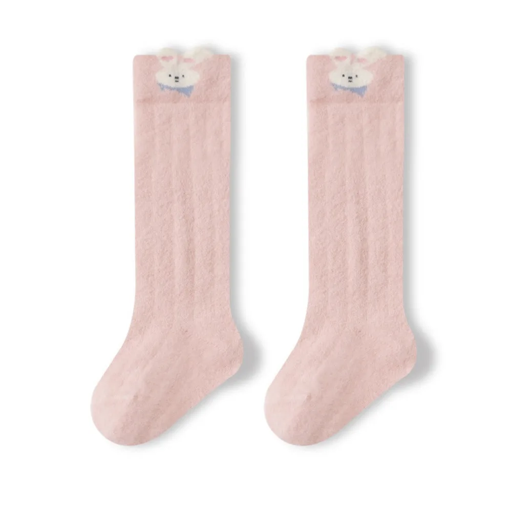 

New Warm Knee High Socks Thicken Elastic Newborn Long Socks Soft Cartoon Leg Warmers Winter