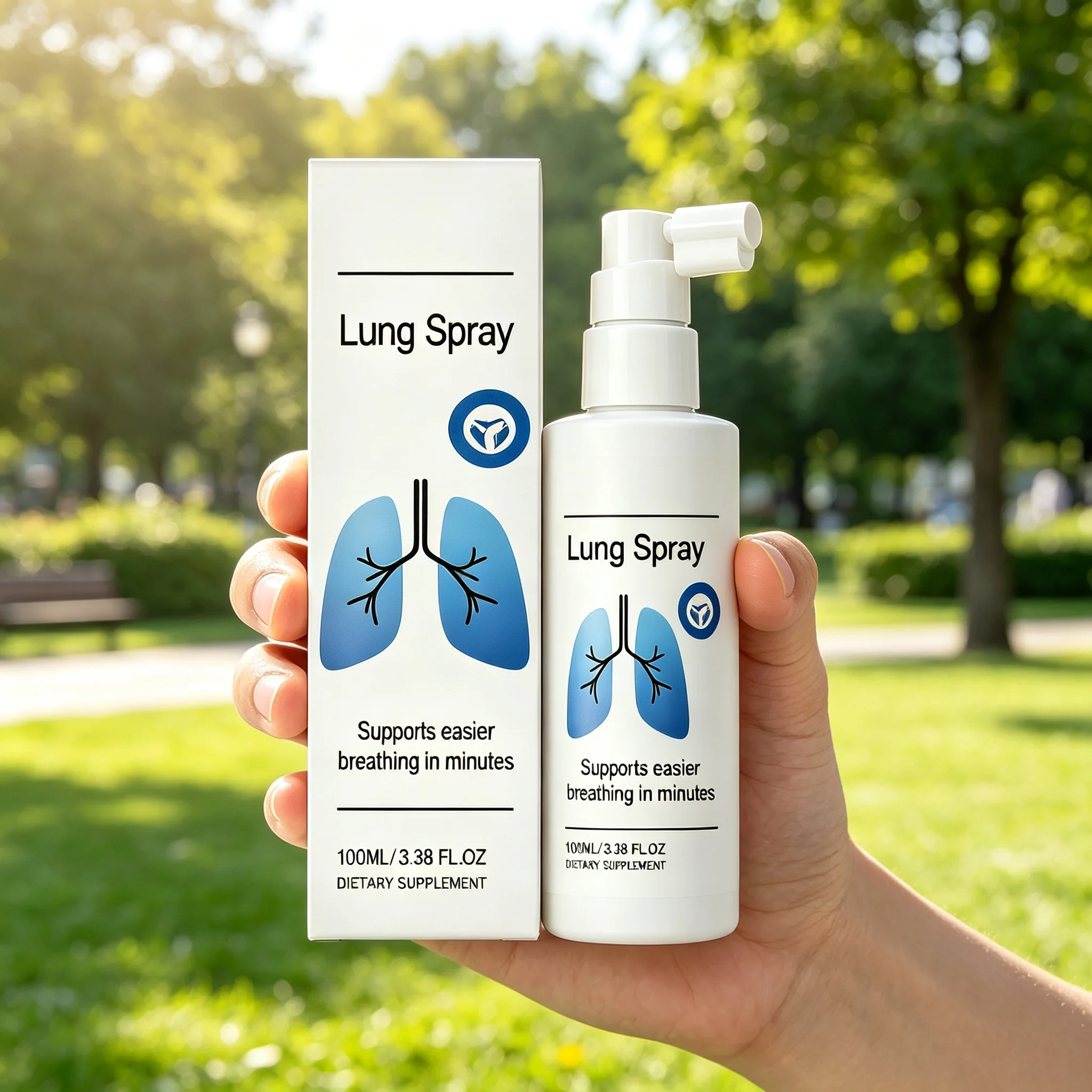 Herbal lung cleansing spray, expectorant, nourishes the lungs, promotes smooth breathing, and supports oral spray
